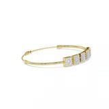 14kt Yellow Gold Nova Square Lab Diamond openable bracelet (2 Ct. Tw.) video