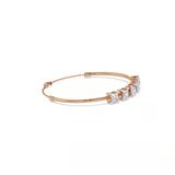 14kt Rose Gold Linea Princess Lab Diamond openable bracelet (1 Ct. Tw.) video