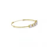 14kt Yellow Gold Linea Princess Lab Diamond openable bracelet (1 Ct. Tw.) video