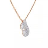 10kt Rose Gold Lab Diamond Initial J Necklace (1 Ct. Tw.) video