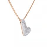10kt Rose Gold Lab Diamond Initial L Necklace (1 Ct. Tw.) video