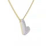 10kt Yellow Gold Lab Diamond Initial L Necklace (1 Ct. Tw.) video