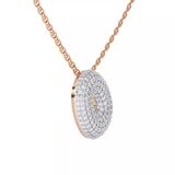 10kt Rose Gold Lab Diamond Initial O Necklace (1 Ct. Tw.) video