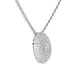 10kt White Gold Lab Diamond Initial O Necklace (1 Ct. Tw.) video
