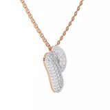 10kt Rose Gold Lab Diamond Initial P Necklace (1 Ct. Tw.) video