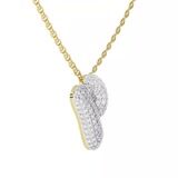 10kt Yellow Gold Lab Diamond Initial P Necklace (1 Ct. Tw.) video
