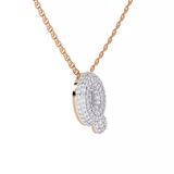10kt Rose Gold Lab Diamond Initial Q Necklace (1 Ct. Tw.) video