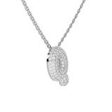 10kt White Gold Lab Diamond Initial Q Necklace (1 Ct. Tw.) video