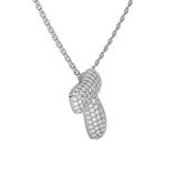 9ct White Gold Lab Diamond Initial T Necklace (1 Ct. Tw.) video