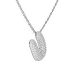 Platinum Lab Diamond Initial U Necklace (1 Ct. Tw.) video