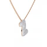 10kt Rose Gold Lab Diamond Initial Z Necklace (1 Ct. Tw.) video