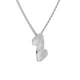 14kt White Gold Lab Diamond Initial Z Necklace (1 Ct. Tw.) video