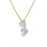 14kt Yellow Gold Lab Diamond Initial Z Necklace (1 Ct. Tw.) video