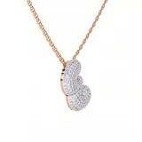 9ct Rose Gold Lab Diamond Initial E Necklace (1 Ct. Tw.) video