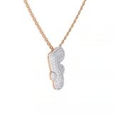 10kt Rose Gold Lab Diamond Initial F Necklace (1 Ct. Tw.) video