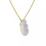 9ct Yellow Gold Lab Diamond Initial G Necklace (1 Ct. Tw.) video