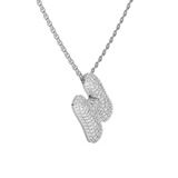 9ct White Gold Lab Diamond Initial H Necklace (1 Ct. Tw.) video
