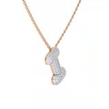 9ct Rose Gold Lab Diamond Initial I Necklace (1 Ct. Tw.) video