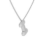 9ct White Gold Lab Diamond Initial I Necklace (1 Ct. Tw.) video