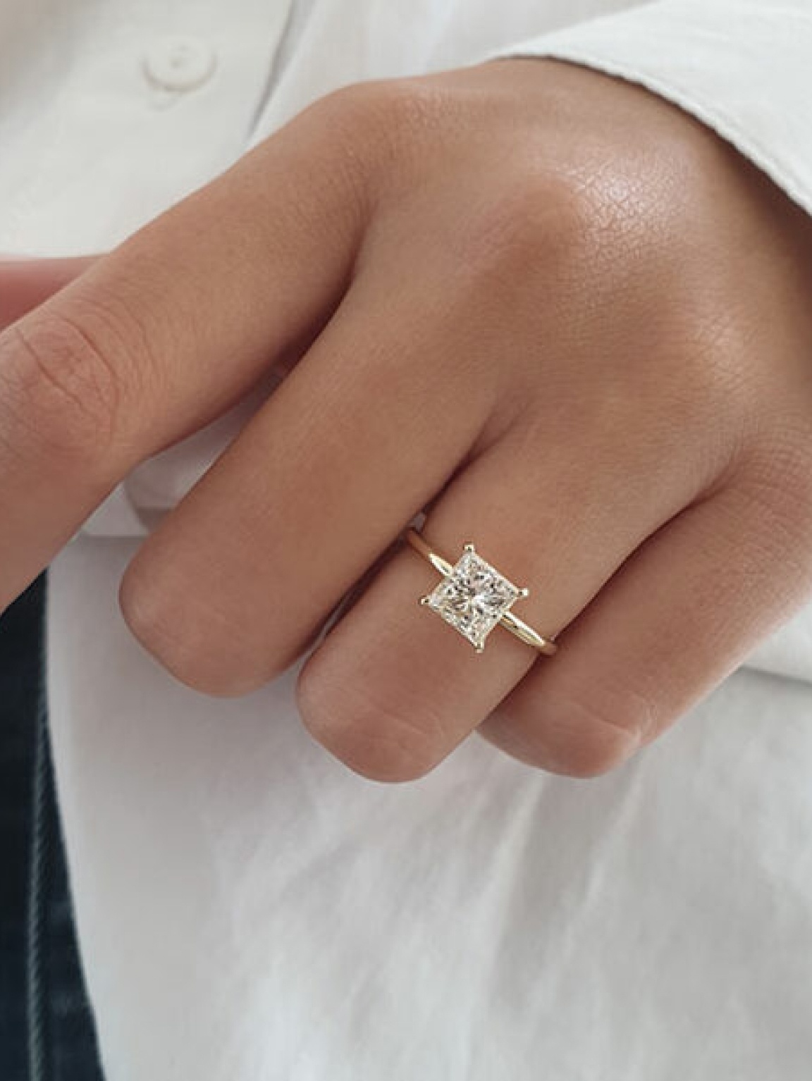 Princess Cut Halo Engagement Rings for Modern Brides