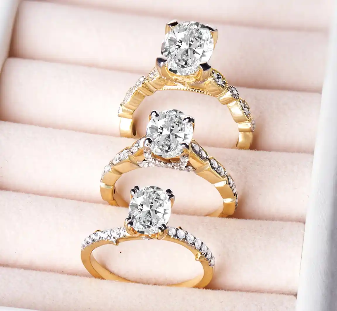 lab diamond rings
