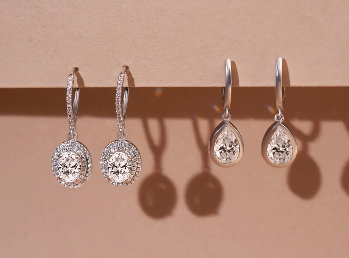 Twirling Heart Diamond Drop Earrings Jewellery India Online  CaratLanecom