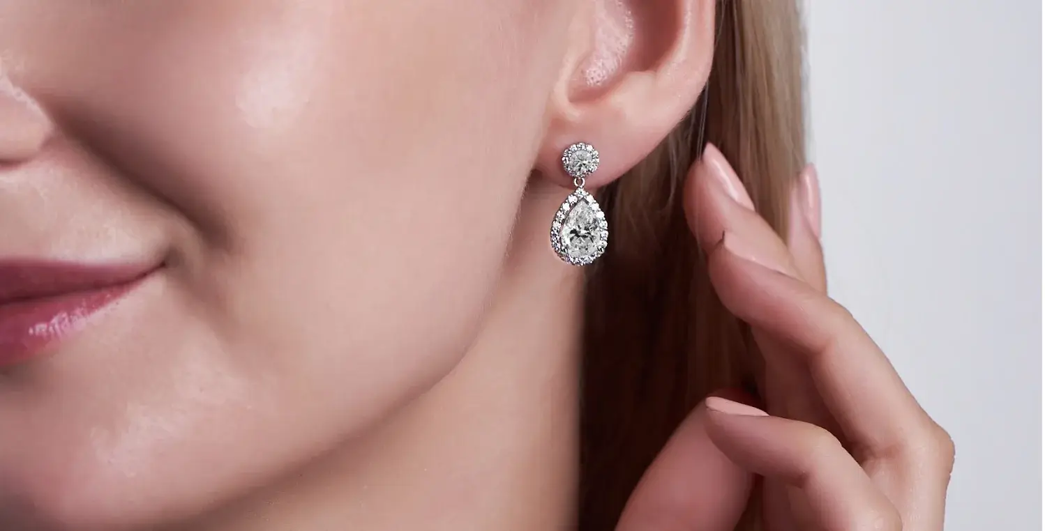 Pear Shaped Diamond Drops