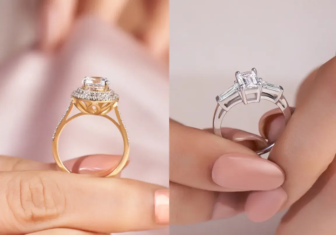 ILA Bezel Set Diamond Ring Mount – Peridot Fine Jewelry