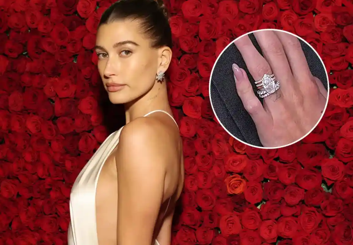 Hailey Baldwin Replaced Justin Bieber's Engagement Ring With Wedding  Band-Like Ring
