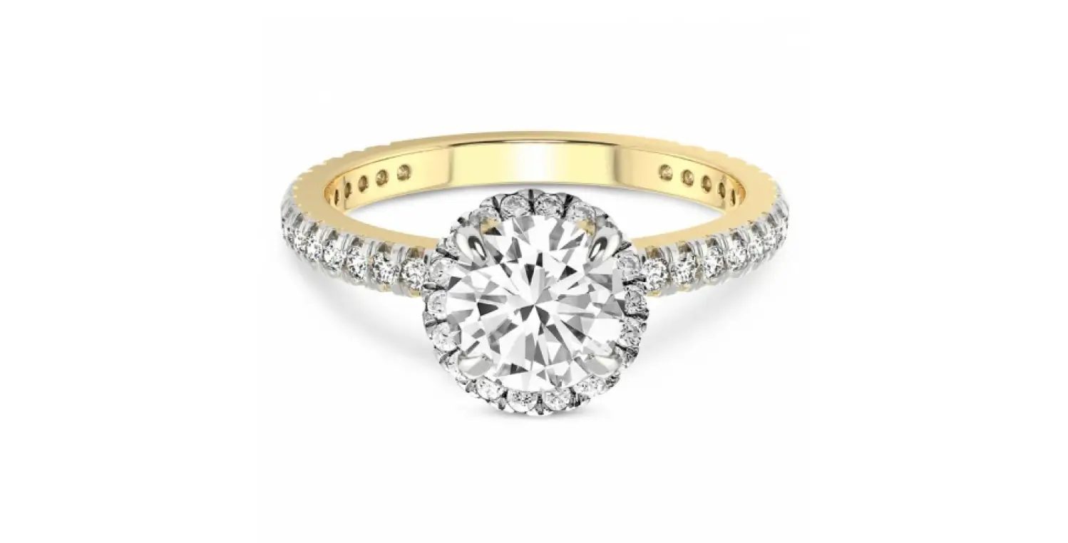 Shop Klarissa Halo Diamond Eternity Ring 