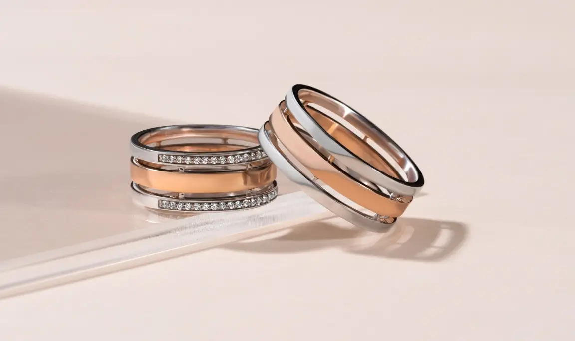 unfading love couple rings