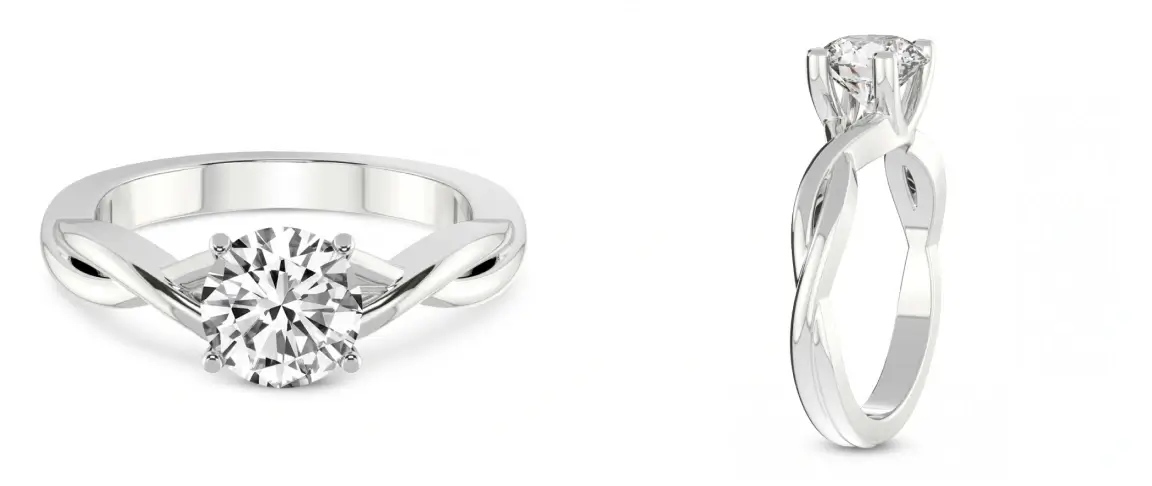 Intertwine Bliss Solitaire Ring