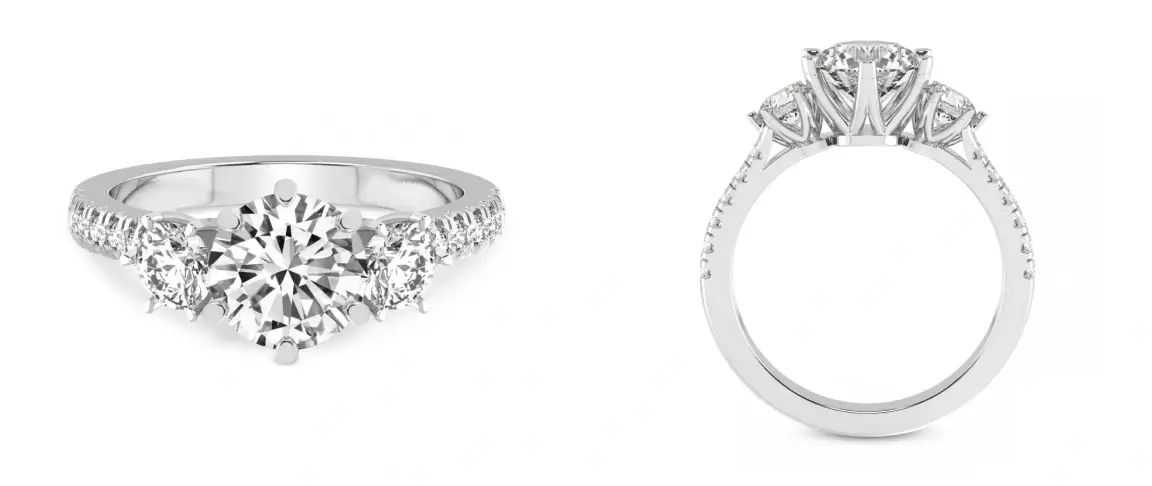 Tiara Diamond Engagement Ring