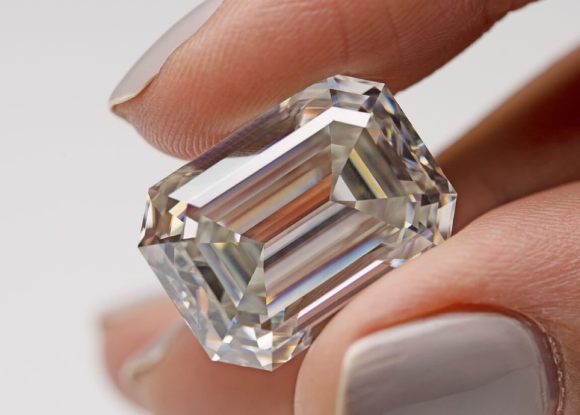 Emerald Cut Lab Grown Diamond