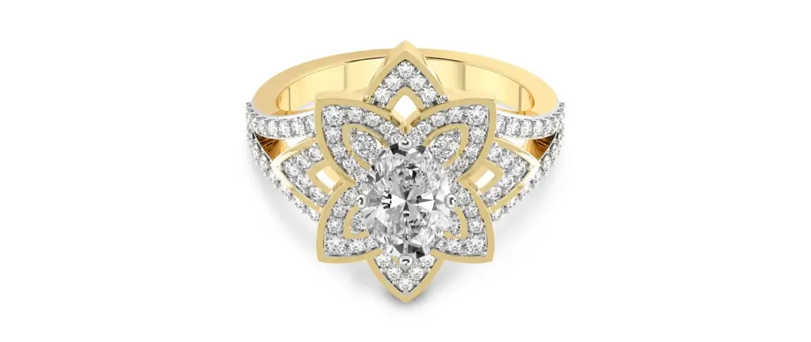 Indigo Diamond Ring