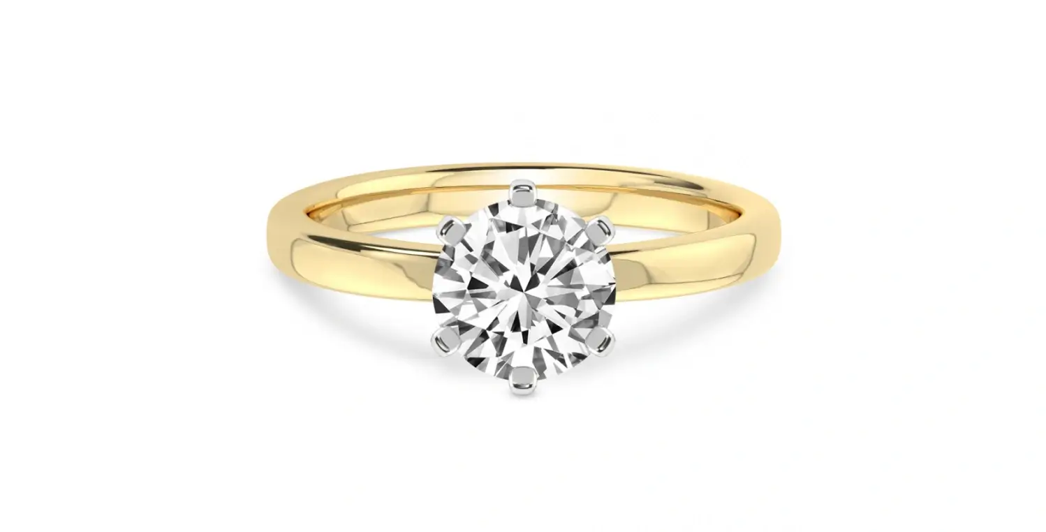 Six Prong Diamond Ring 