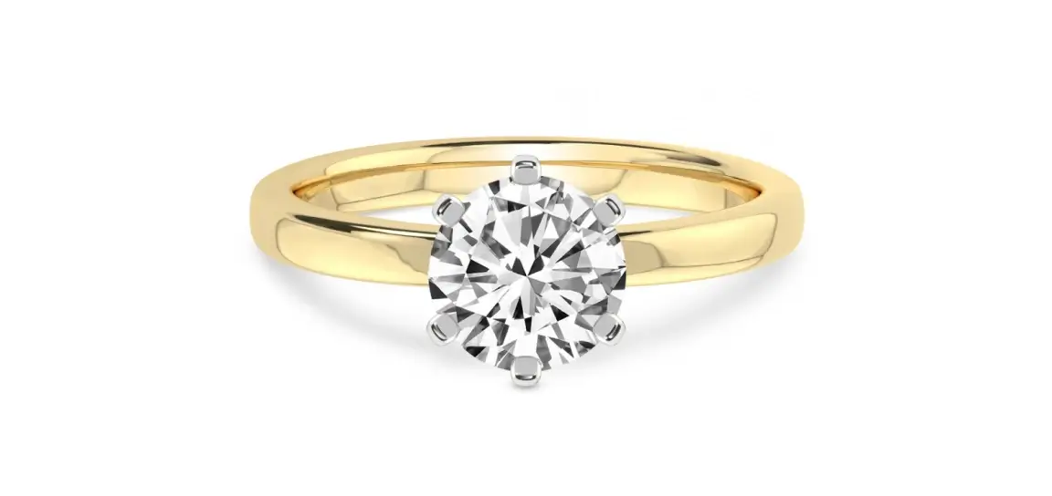 Six Prong Diamond Ring 