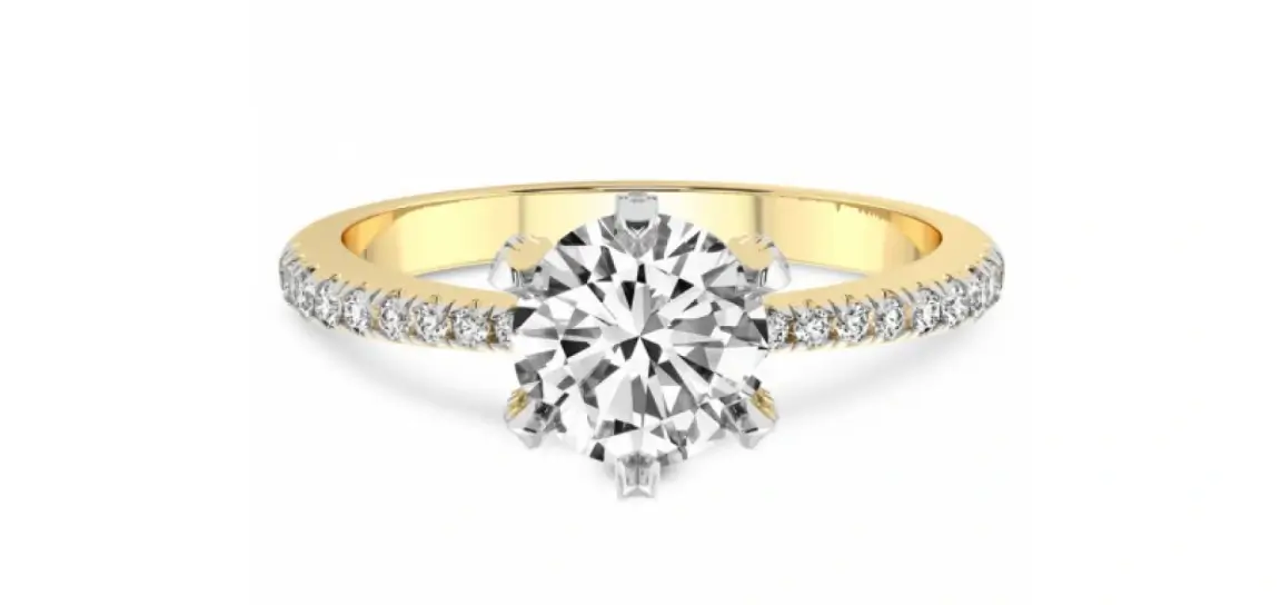 Six Prong Diamond Engagement Rings