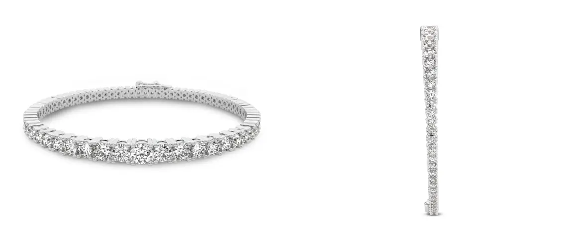 Cecily Round Lab Diamond Tennis Bracelet