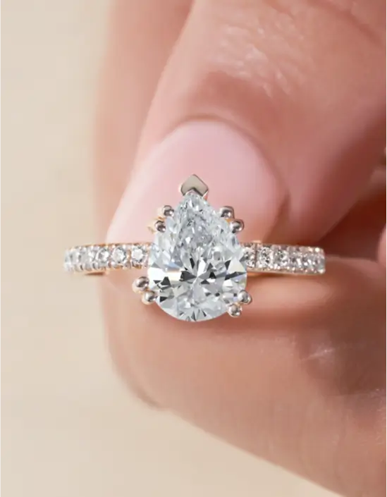 Pear Diamond Ring