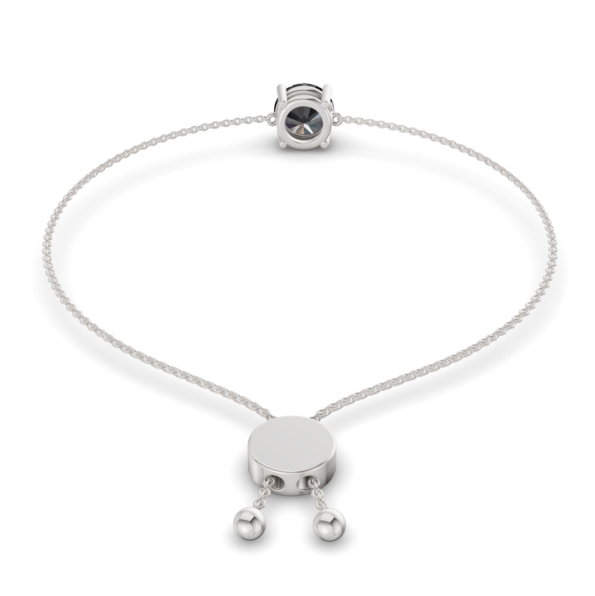 Paula Black Round Fashion Bracelet left view