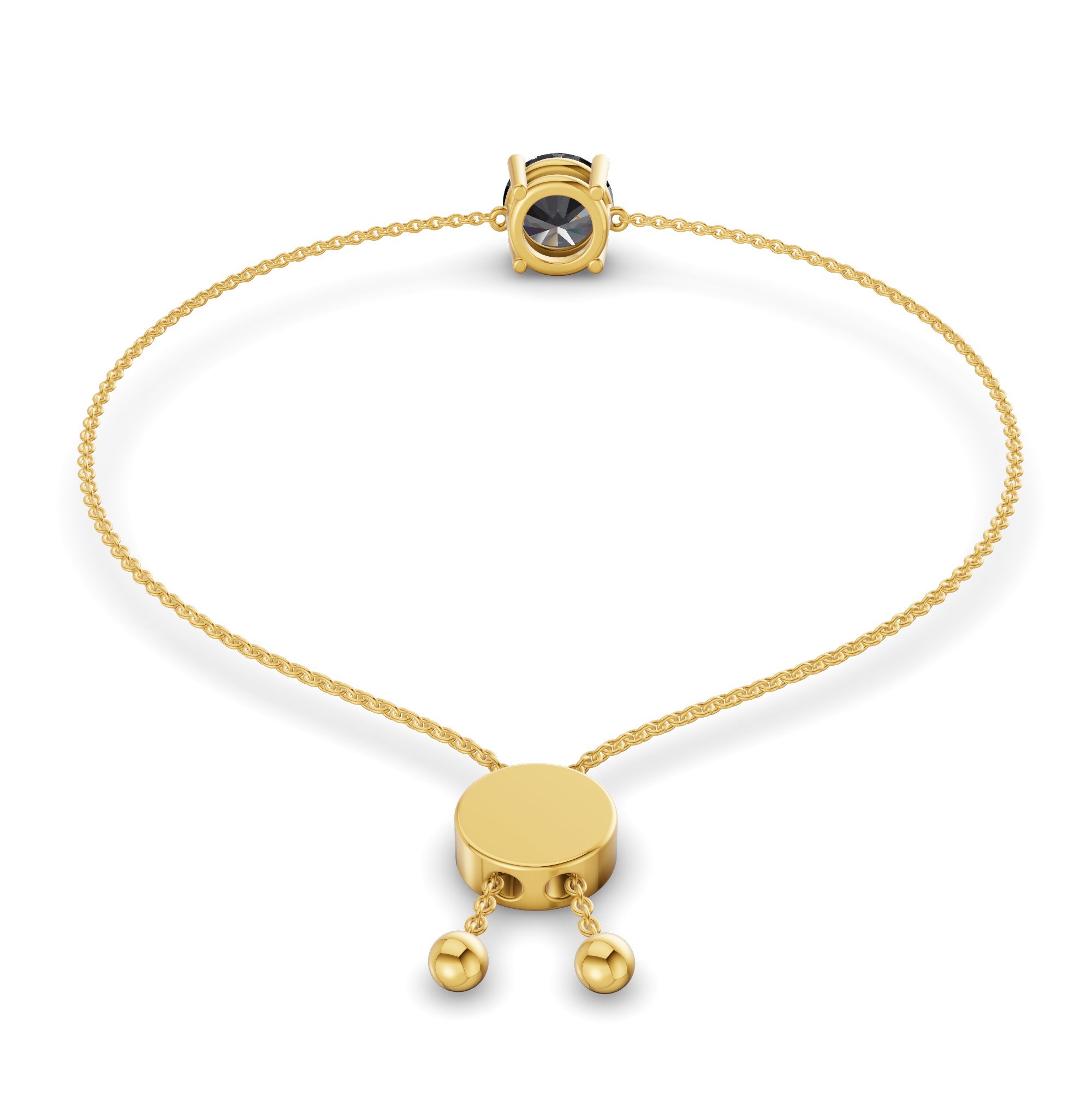 Paula Black Round Fashion Bracelet left view
