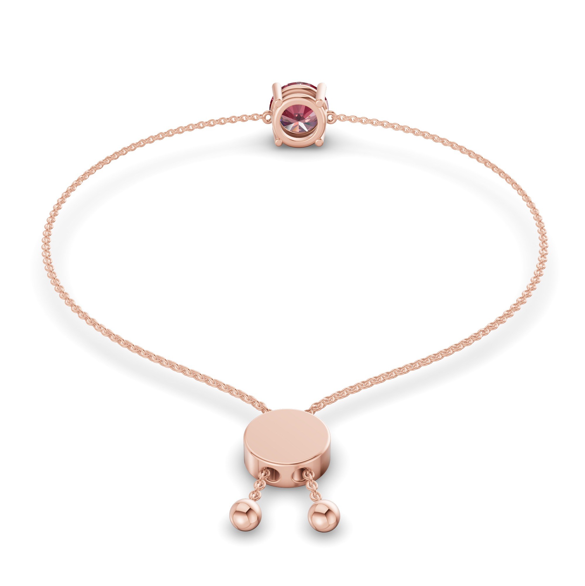 Paula Cherry Cognac Round Fashion Bracelet left view