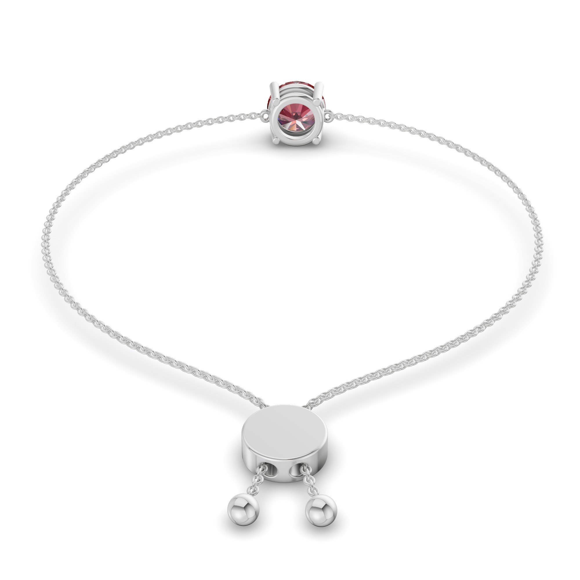 Paula Cherry Cognac Round Fashion Bracelet left view