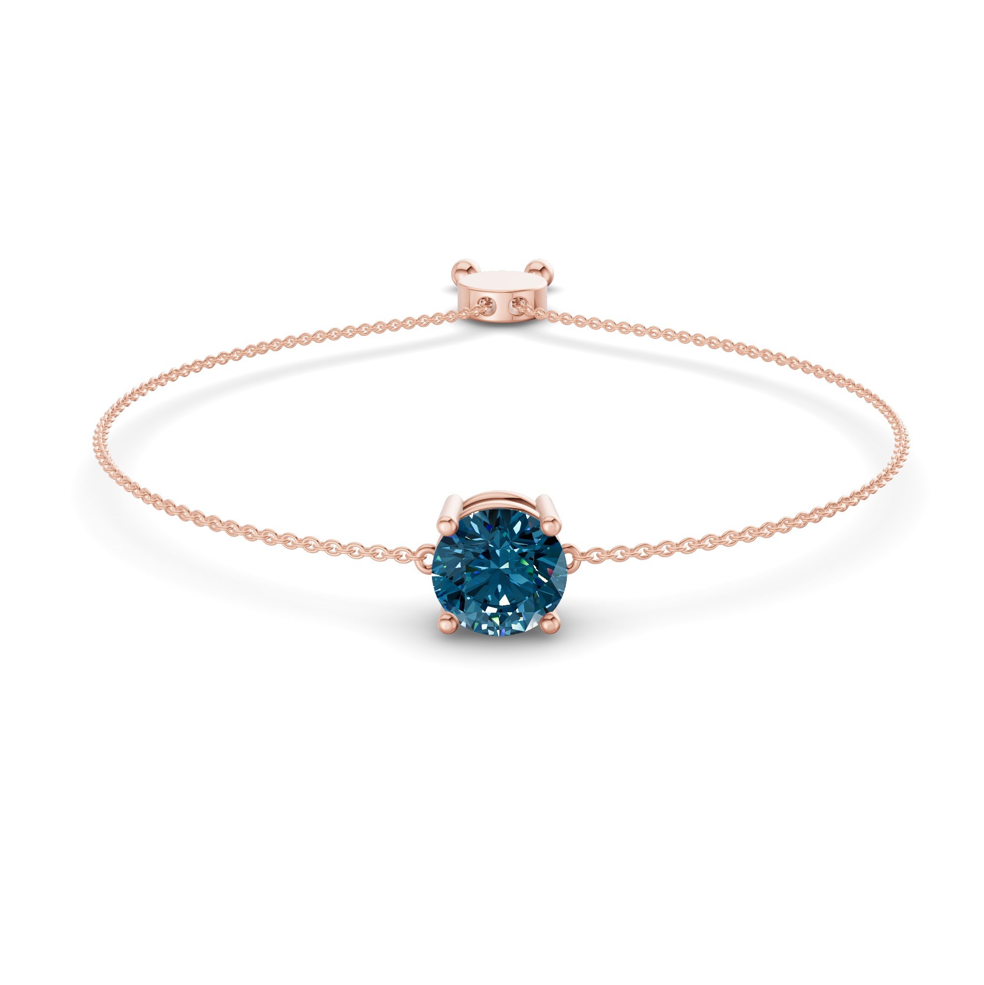 Paula Royal Blue Round Fashion Bracelet front view