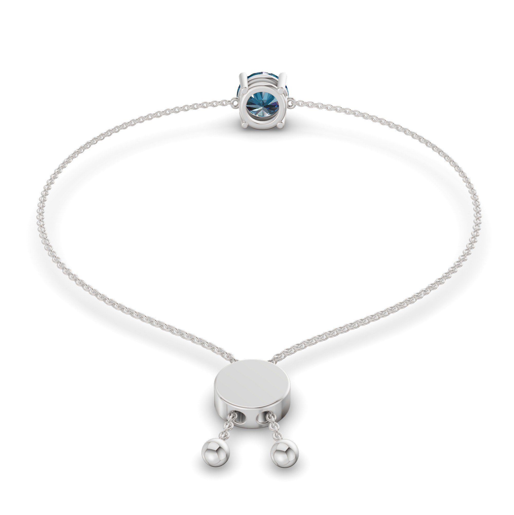 Paula Royal Blue Round Fashion Bracelet left view