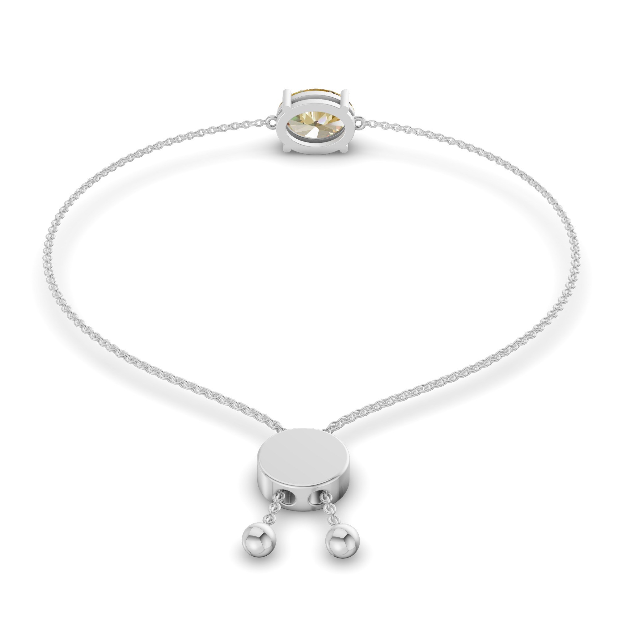 Alison Sunlit Yellow Oval Fashion Bracelet left view