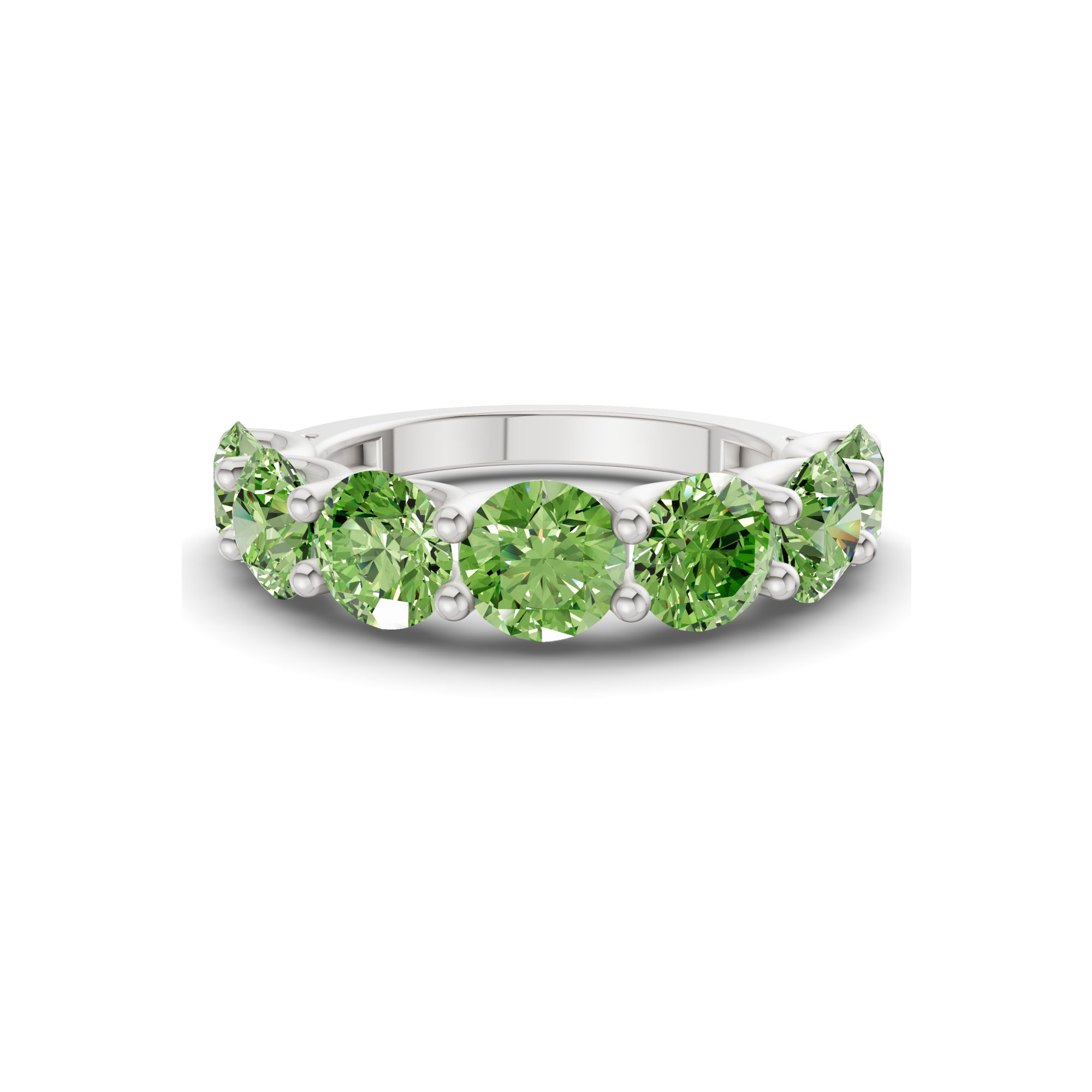 Platinum Raquel Round Lab Diamond Anniversary Band (2 Ct. Tw.) front image