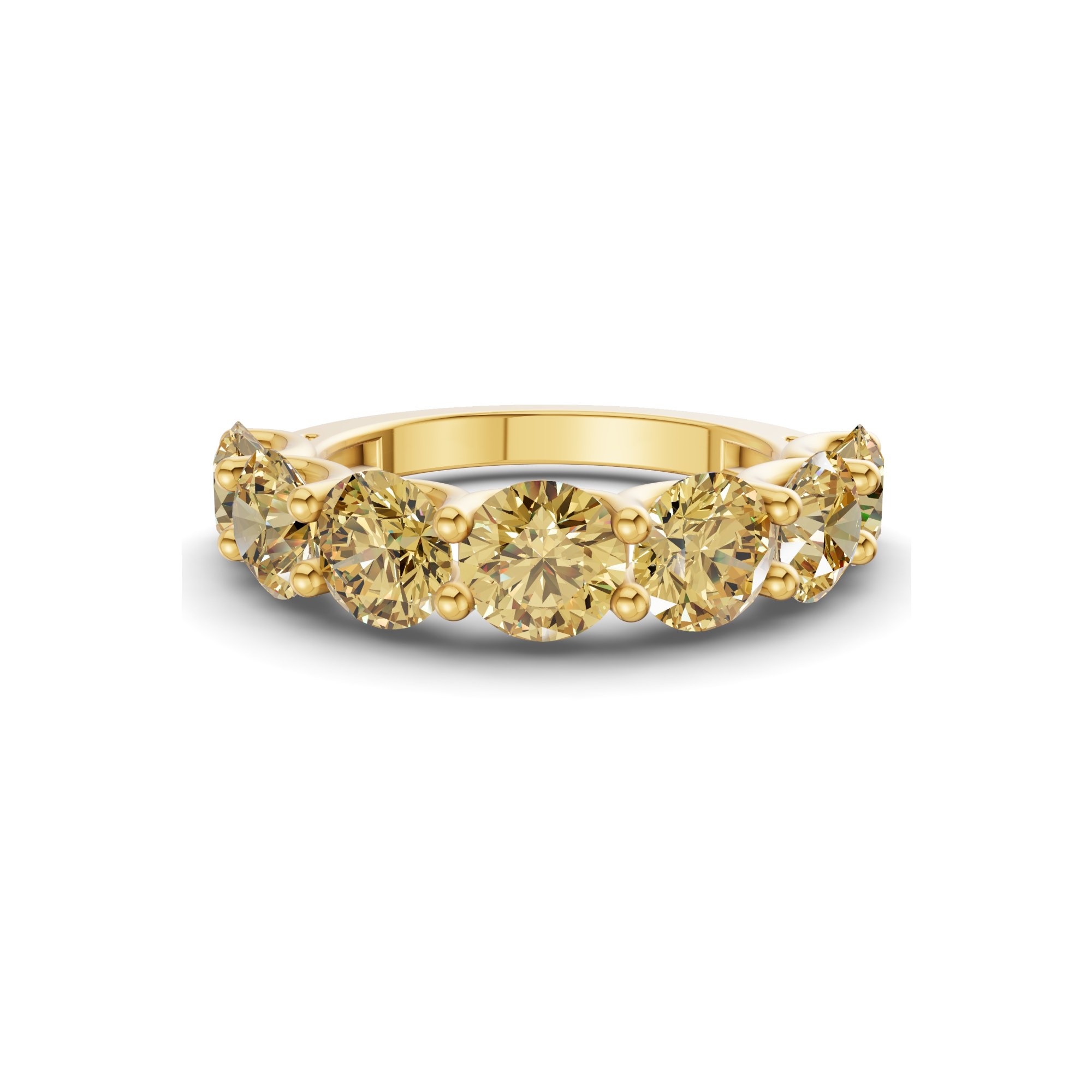 9ct Yellow Gold Raquel Round Lab Diamond Anniversary Band (1 Ct. Tw.) front image
