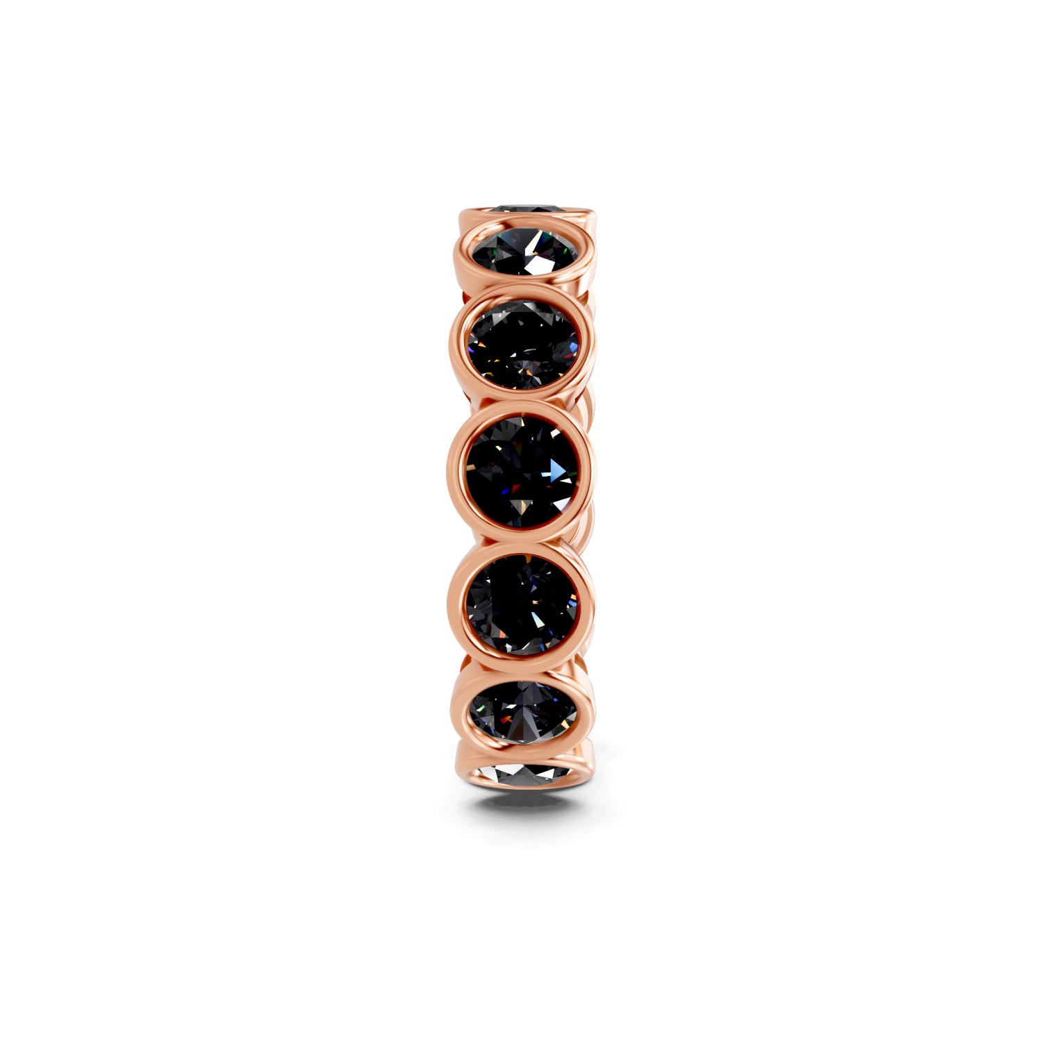 10kt Rose Gold Dream Round Bezel Lab Diamond Eternity Ring (5 Ct. Tw.) left
